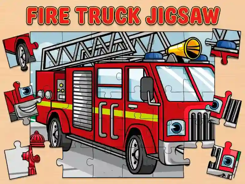 Fire Truck Jigsaw — δωρεάν online παιχνίδι