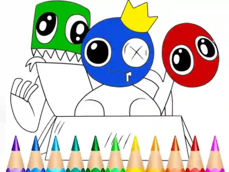 Rainbow Friends Coloring Book — δωρεάν online παιχνίδι