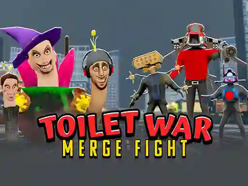 Toilet War: Merge Skibidi — δωρεάν online παιχνίδι