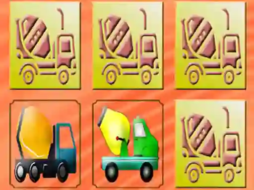 Mixer Trucks Memory — δωρεάν online παιχνίδι
