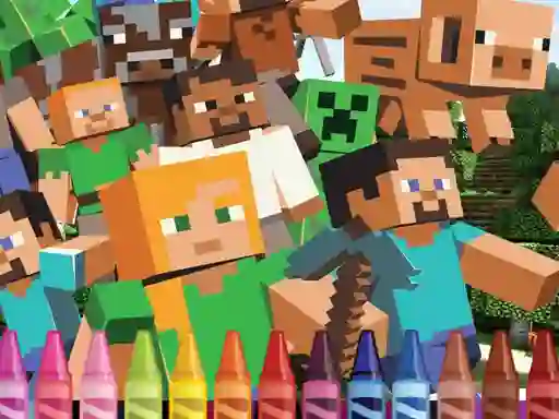 4GameGround Minecraft Coloring — δωρεάν online παιχνίδι
