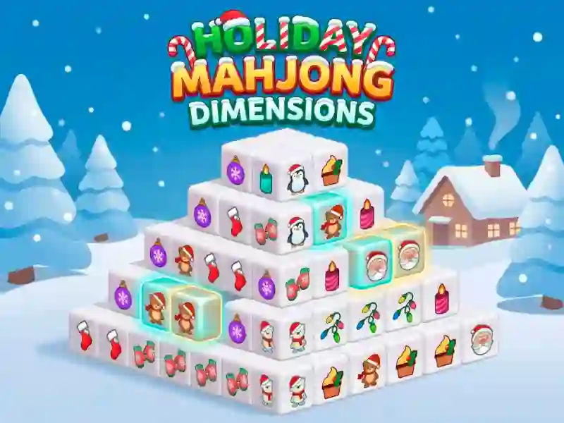 Holiday Mahjong Dimensions — δωρεάν online παιχνίδι