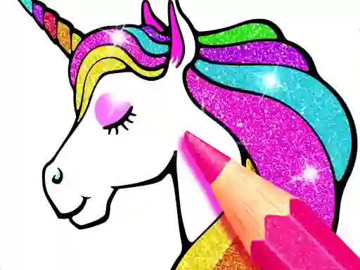 Unicorn Coloring Book Glitter — δωρεάν online παιχνίδι