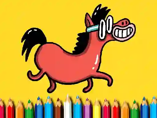 Back To School: Pony Coloring Book — δωρεάν online παιχνίδι