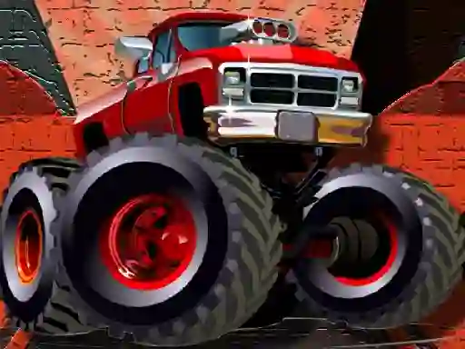 Crazy Monster Trucks Puzzle — δωρεάν online παιχνίδι