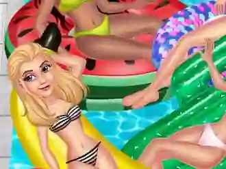 Princess Pool Party Floats — δωρεάν online παιχνίδι