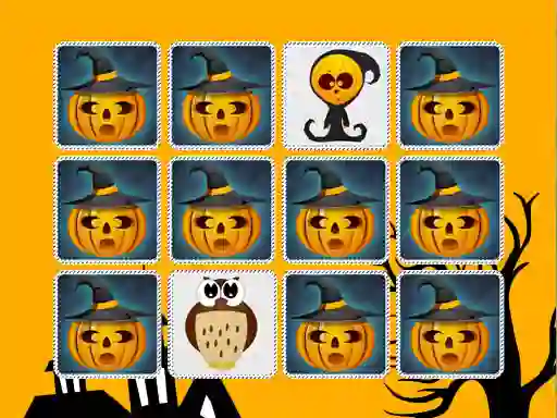 Kids Memory Game Halloween — δωρεάν online παιχνίδι