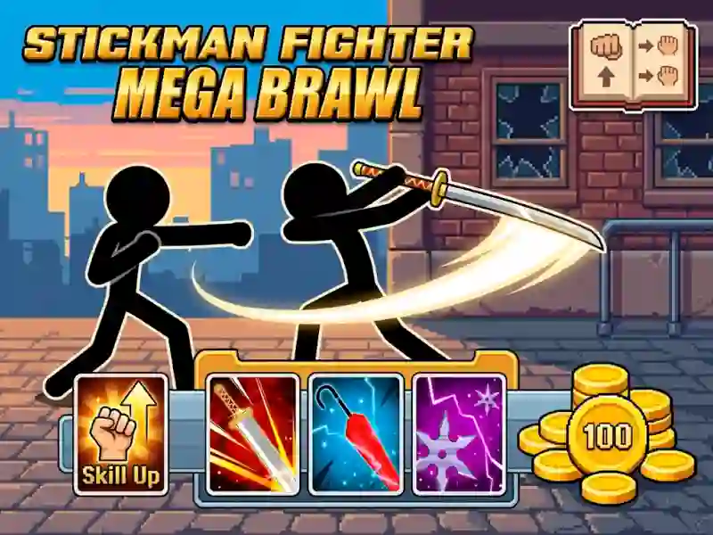 Stickman Fighter Mega Brawl — δωρεάν online παιχνίδι