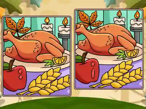 Thanksgiving Spot The Differences — δωρεάν online παιχνίδι