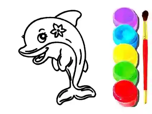 Dolphin Coloring Book — δωρεάν online παιχνίδι