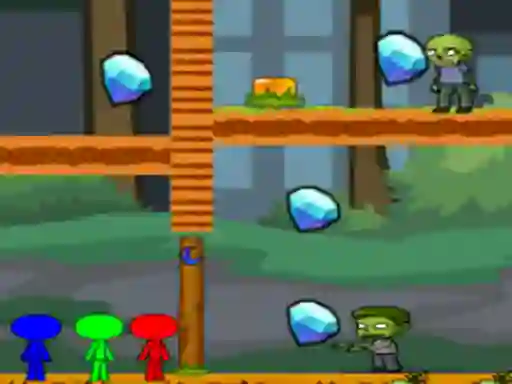 StickMan Bros Vs Zombies — δωρεάν online παιχνίδι