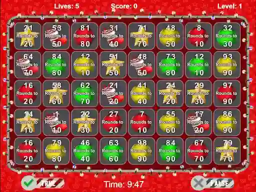 Christmas Number Crunch Rounding — δωρεάν online παιχνίδι