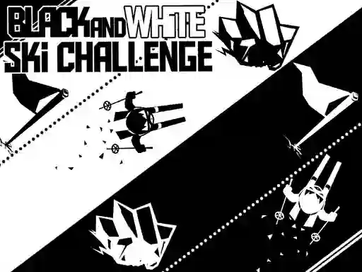Black and White Ski Challenge — δωρεάν online παιχνίδι
