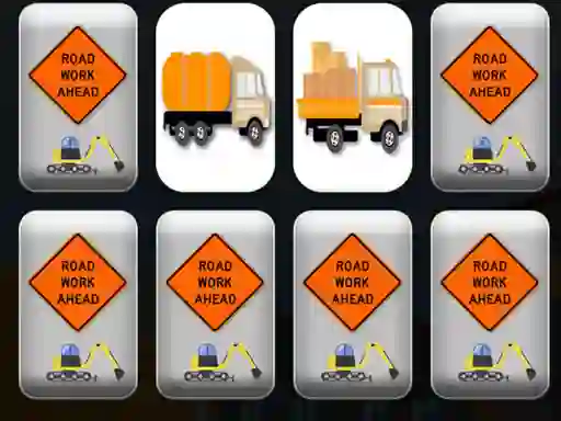 Work Trucks Memory — δωρεάν online παιχνίδι