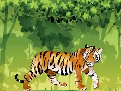 Angry Tiger Coloring — δωρεάν online παιχνίδι