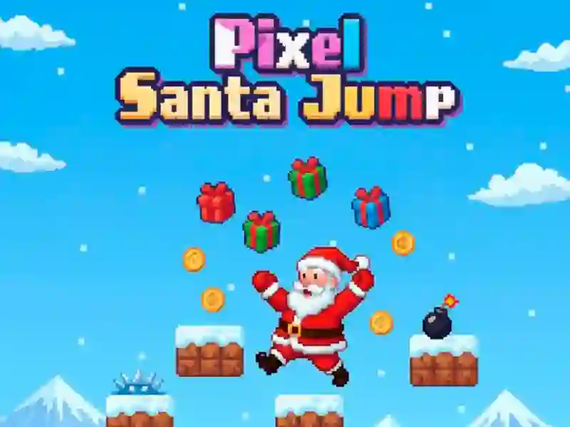 Pixel Santa Jump — δωρεάν online παιχνίδι