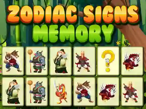 Zodiac Signs Memory — δωρεάν online παιχνίδι