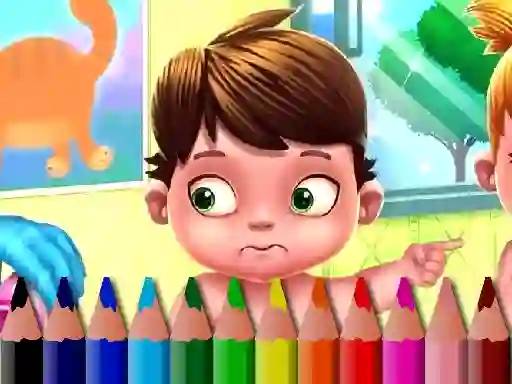 Back To School: Baby Coloring Book — δωρεάν online παιχνίδι