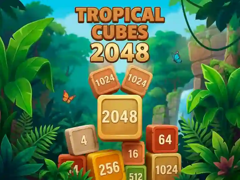 Tropical Cubes 2048 — δωρεάν online παιχνίδι