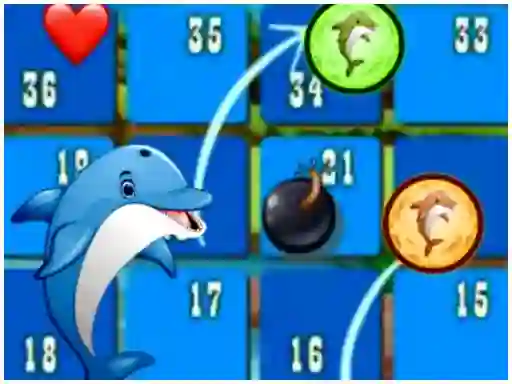 Dolphin Dice Race — δωρεάν online παιχνίδι