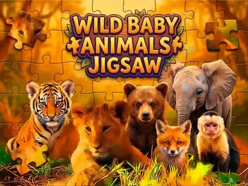Wild Baby Animals Jigsaw — δωρεάν online παιχνίδι