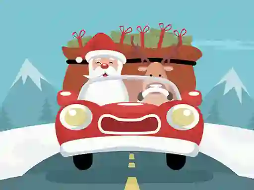 Santa Giving Presents Jigsaw — δωρεάν online παιχνίδι