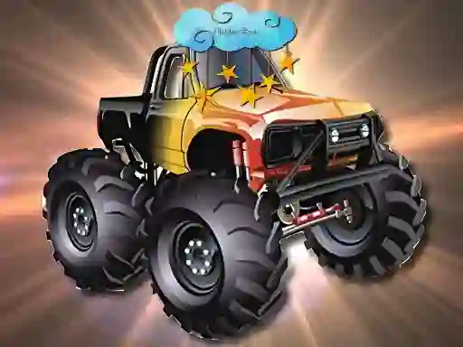 Cartoon Trucks Hidden Stars — δωρεάν online παιχνίδι
