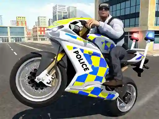 Police Chase Motorbike Driver — δωρεάν online παιχνίδι