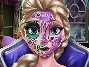 Elsa Scary Halloween Makeup — δωρεάν online παιχνίδι