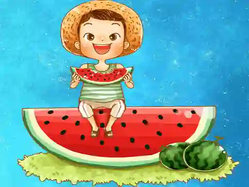 Watermelon and Drinks Puzzle — δωρεάν online παιχνίδι