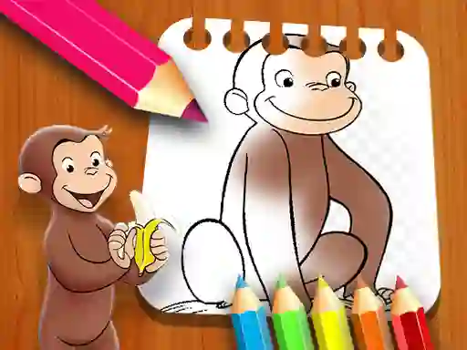 Curious George Coloring Book — δωρεάν online παιχνίδι