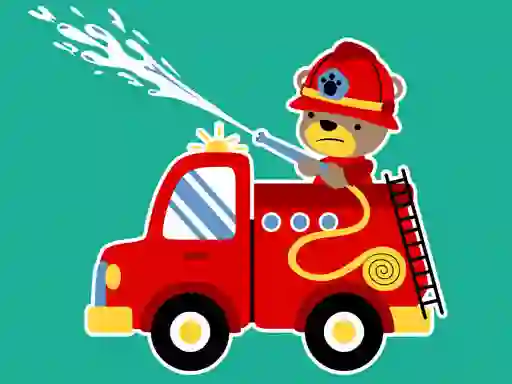 Animal Firetrucks Match 3 — δωρεάν online παιχνίδι