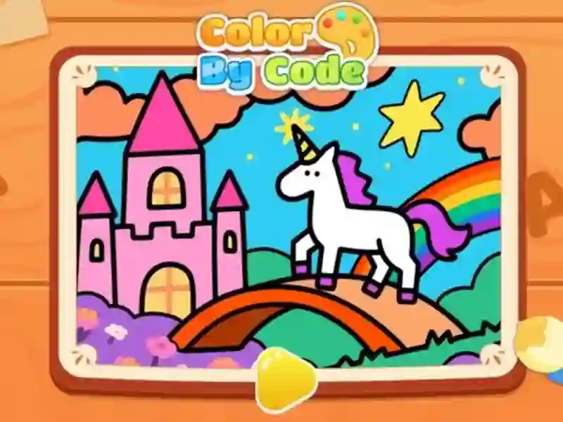 Color By Code: Rainbow Unicorn — δωρεάν online παιχνίδι