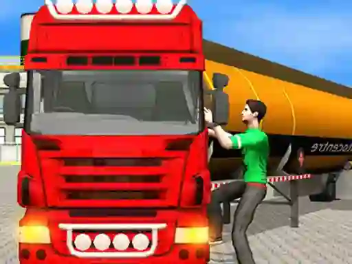 Oil Tanker Transporter Truck Simulator — δωρεάν online παιχνίδι