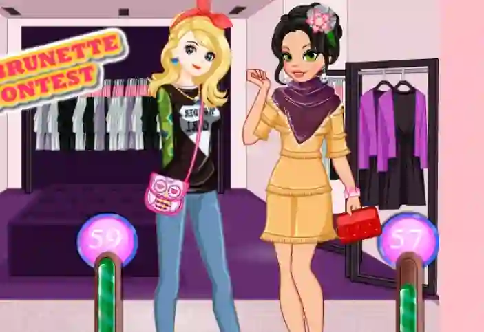 Blonde Vs Brunette Beauty Contest — δωρεάν online παιχνίδι