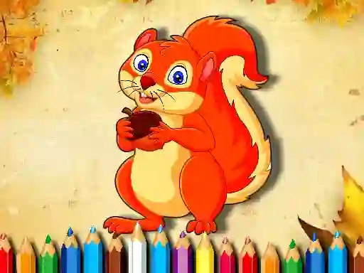 Squirrel Coloring Book — δωρεάν online παιχνίδι
