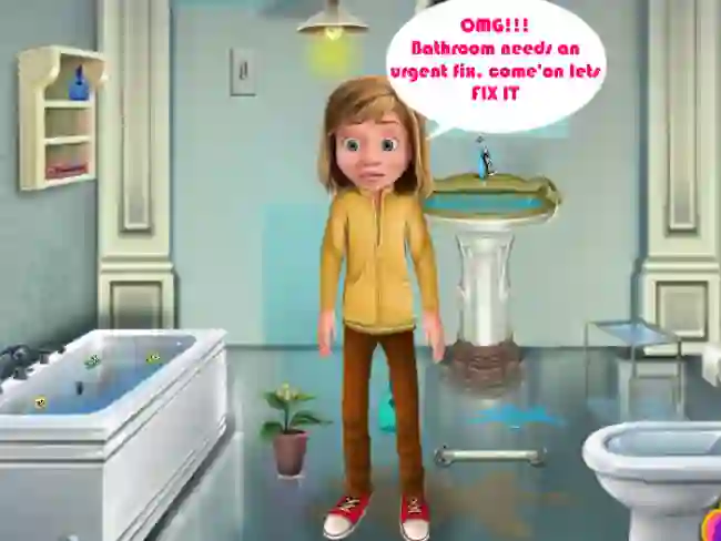 Riley Bathroom Cleaning — δωρεάν online παιχνίδι