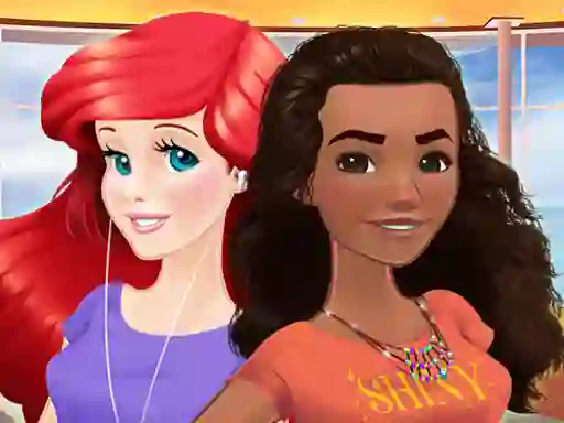 Ariel and Moana Princess on Vacation — δωρεάν online παιχνίδι