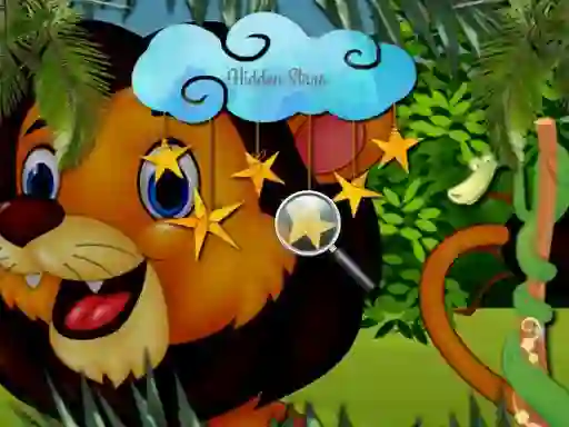 Jungle Hidden Stars — δωρεάν online παιχνίδι