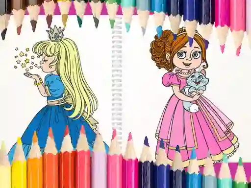 Beautiful Princess Coloring Book — δωρεάν online παιχνίδι