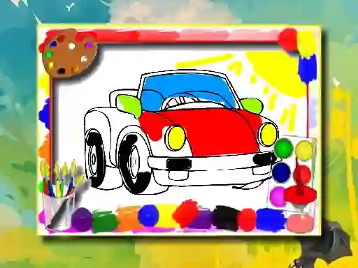 Cartoon Cars Coloring Book — δωρεάν online παιχνίδι