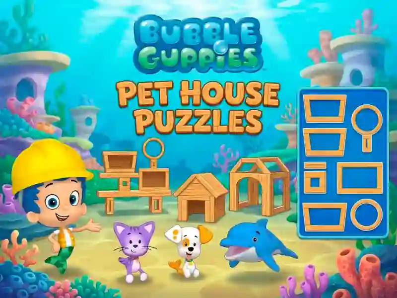 Bubble Guppies Pet House Puzzles — δωρεάν online παιχνίδι