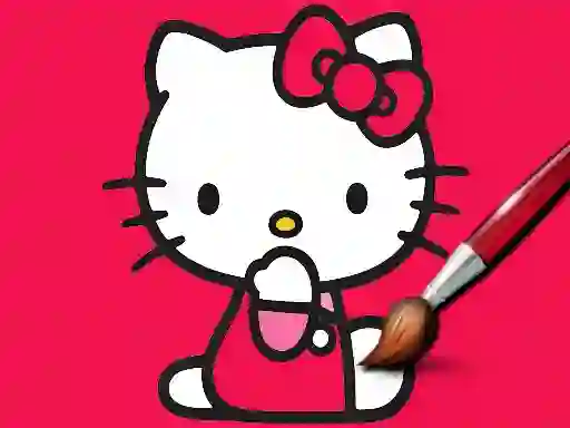 Easy Coloring Kitty — δωρεάν online παιχνίδι