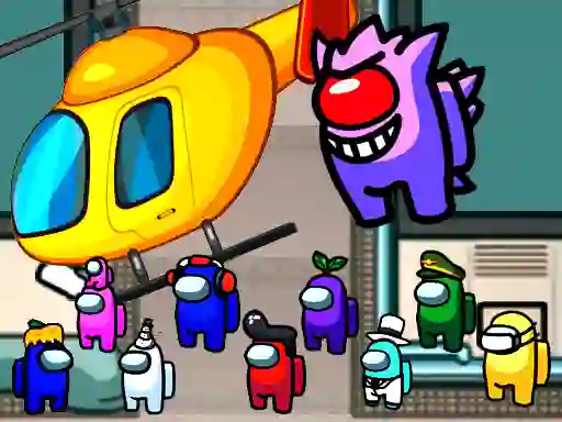 Among us airship slings — δωρεάν online παιχνίδι