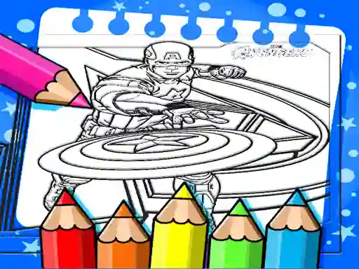 Captain America Coloring Book — δωρεάν online παιχνίδι