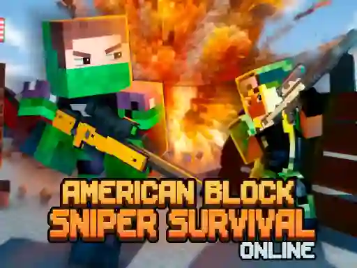 American Block Sniper Survival Online — δωρεάν online παιχνίδι