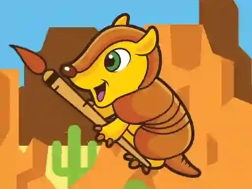 Happy Armadillo Coloring — δωρεάν online παιχνίδι