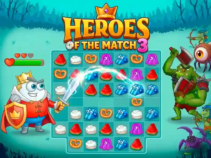 Heroes of the match 3 — δωρεάν online παιχνίδι