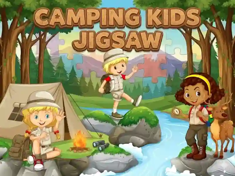 Camping kids jigsaw — δωρεάν online παιχνίδι