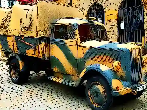 Army Trucks Jigsaw — δωρεάν online παιχνίδι